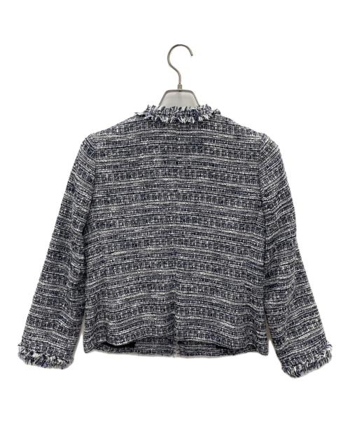 theory（セオリー）theory (セオリー) ツイードジャケット ネイビー サイズ:2の古着・服飾アイテム
