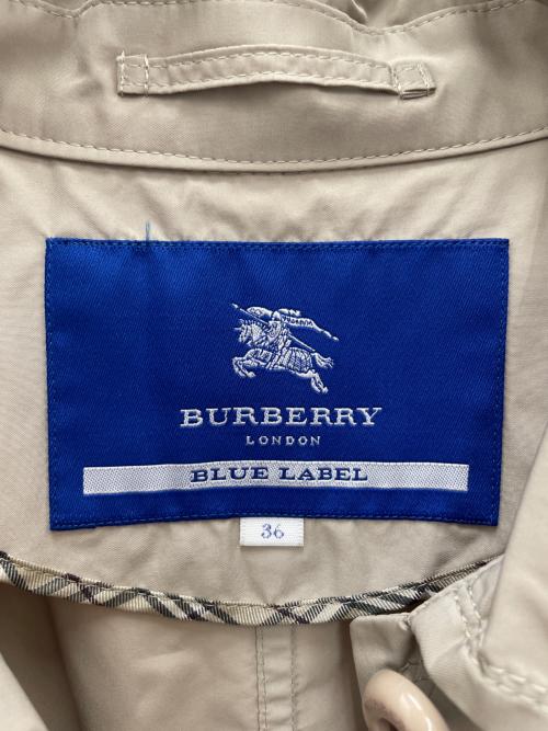 BURBERRY BLUE LABEL（バーバリー ブルー レーベル）BURBERRY BLUE LABEL (バーバリー ブルー レーベル) フレアコート ブラウン サイズ:36の古着・服飾アイテム