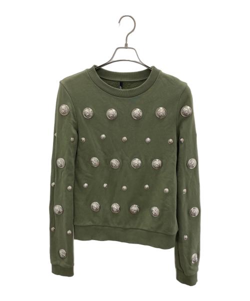 VERSUS VERSACE（ヴェルサス ヴェルサーチェ）VERSUS VERSACE (ヴェルサス ヴェルサーチェ) スウェット グリーン サイズ:Sの古着・服飾アイテム