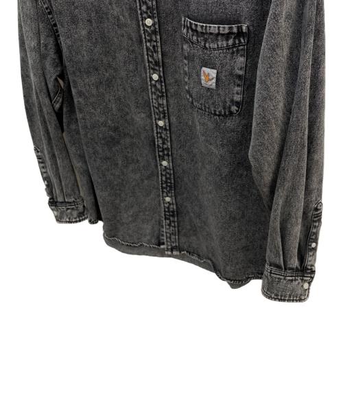 MARK GONZALES（マーク・ゴンザレス）MARK GONZALES (マーク・ゴンザレス) デニムジャケット ブラック サイズ:Lの古着・服飾アイテム