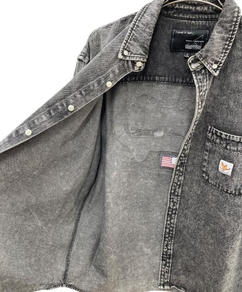 MARK GONZALES（マーク・ゴンザレス）MARK GONZALES (マーク・ゴンザレス) デニムジャケット ブラック サイズ:Lの古着・服飾アイテム