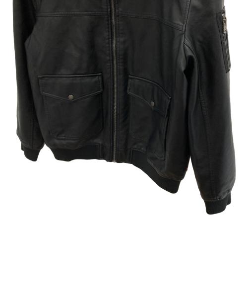 LEVI'S（リーバイス）LEVI'S (リーバイス) MA-1スタイルエコレザージャケット ブラック サイズ:L 未使用品の古着・服飾アイテム