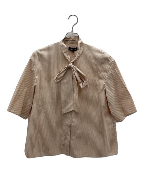 DRAWER（ドゥロワー）DRAWER (ドゥロワー) 半袖ブラウス ベージュ サイズ:38 未使用品の古着・服飾アイテム