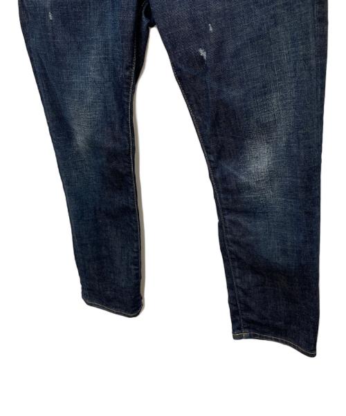 DSQUARED2（ディースクエアード）DSQUARED2 (ディースクエアード) ダメージ加工デニムパンツ ネイビー サイズ:40の古着・服飾アイテム