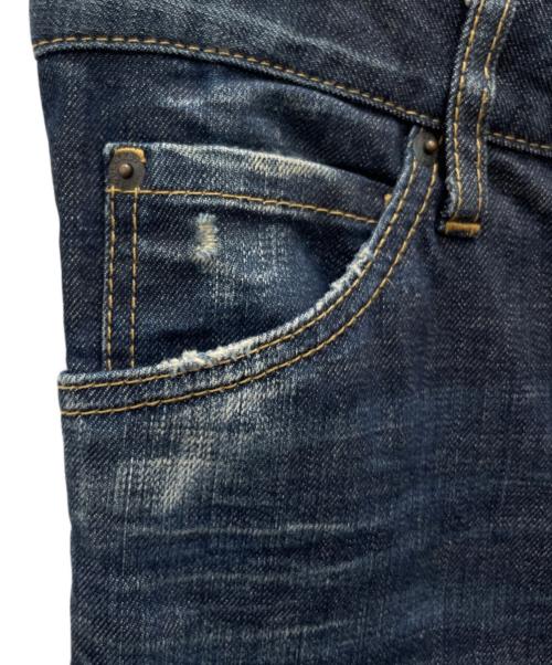 DSQUARED2（ディースクエアード）DSQUARED2 (ディースクエアード) ダメージ加工デニムパンツ ネイビー サイズ:40の古着・服飾アイテム