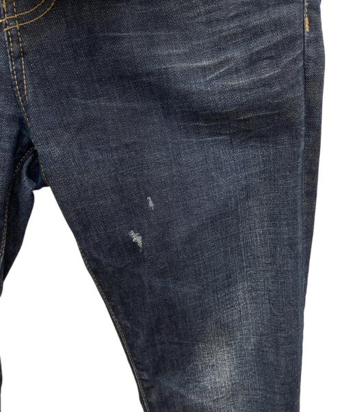 DSQUARED2（ディースクエアード）DSQUARED2 (ディースクエアード) ダメージ加工デニムパンツ ネイビー サイズ:40の古着・服飾アイテム