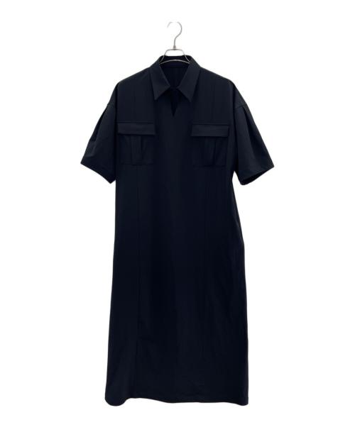 RIM.ARK（リムアーク）RIM.ARK (リムアーク) ネックデザインボックスドレス ブラック サイズ:38の古着・服飾アイテム