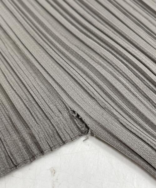 PLEATS PLEASE ISSEY MIYAKE（プリーツプリーズ イッセイミヤケ）PLEATS PLEASE ISSEY MIYAKE (プリーツプリーズ イッセイミヤケ) 長袖ブラウス グレー サイズ:3の古着・服飾アイテム
