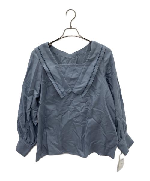 SHIPS any（シップスエニィ）SHIPS any (シップスエニィ) 長袖ブラウス ブルー サイズ:1 未使用品の古着・服飾アイテム