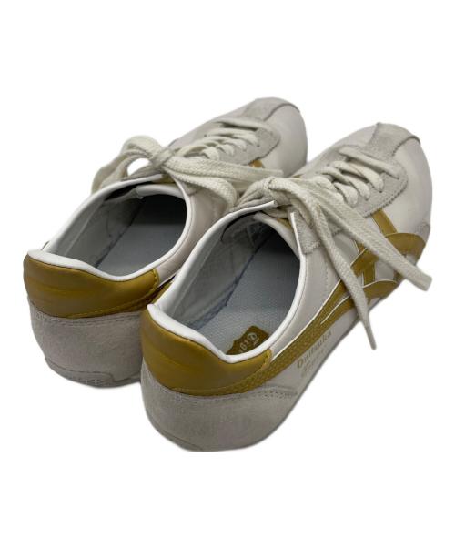 Onitsuka Tiger（オニツカタイガー）Onitsuka Tiger (オニツカタイガー) シューズ ホワイト×ゴールド サイズ:24の古着・服飾アイテム
