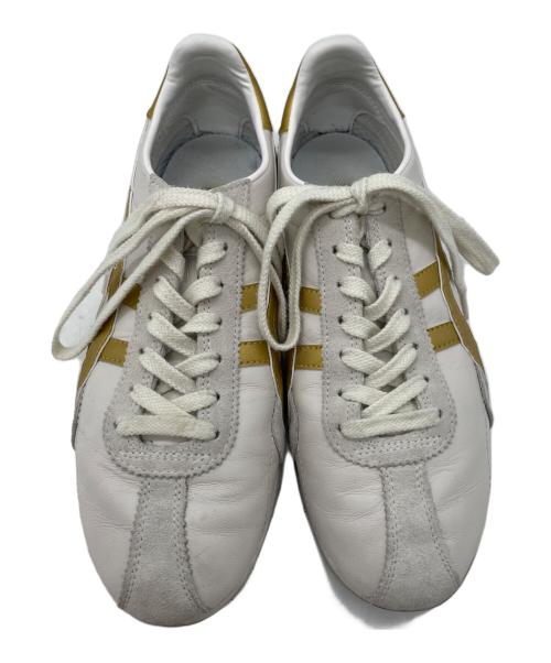 Onitsuka Tiger（オニツカタイガー）Onitsuka Tiger (オニツカタイガー) シューズ ホワイト×ゴールド サイズ:24の古着・服飾アイテム