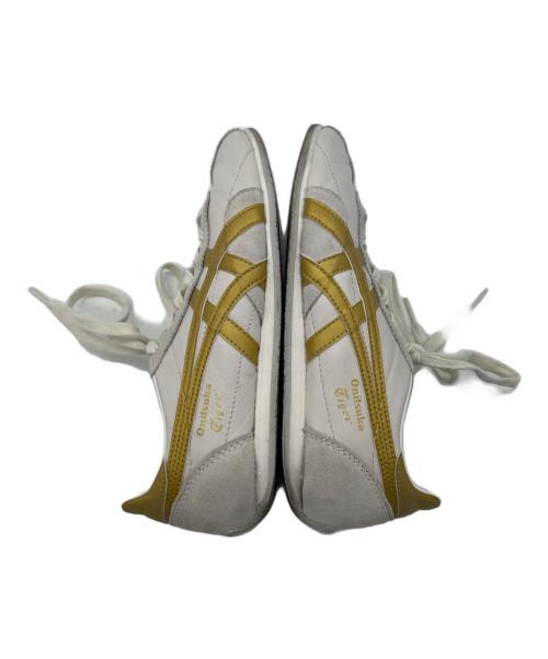 Onitsuka Tiger（オニツカタイガー）Onitsuka Tiger (オニツカタイガー) シューズ ホワイト×ゴールド サイズ:24の古着・服飾アイテム