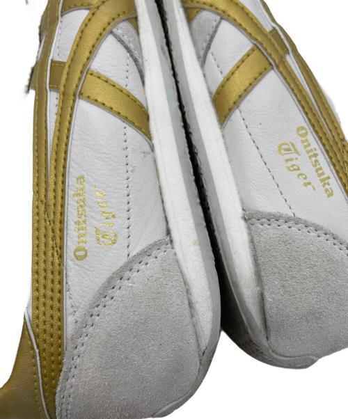 Onitsuka Tiger（オニツカタイガー）Onitsuka Tiger (オニツカタイガー) シューズ ホワイト×ゴールド サイズ:24の古着・服飾アイテム