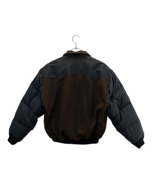 CHAPS RALPH LAUREN（チャップス ラルフローレン）CHAPS RALPH LAUREN (チャップス ラルフローレン) フライトジャケット ブラウン×ブラック サイズ:Mの古着・服飾アイテム