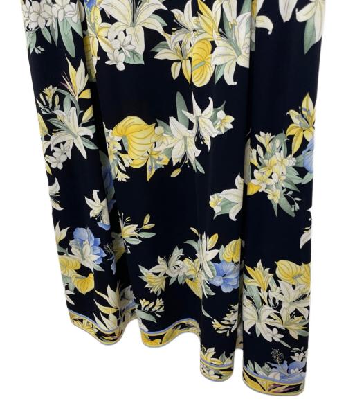 LEONARD FASHION（レオナールファッション）LEONARD FASHION (レオナールファッション) ノースリーブワンピース ネイビー サイズ:44の古着・服飾アイテム