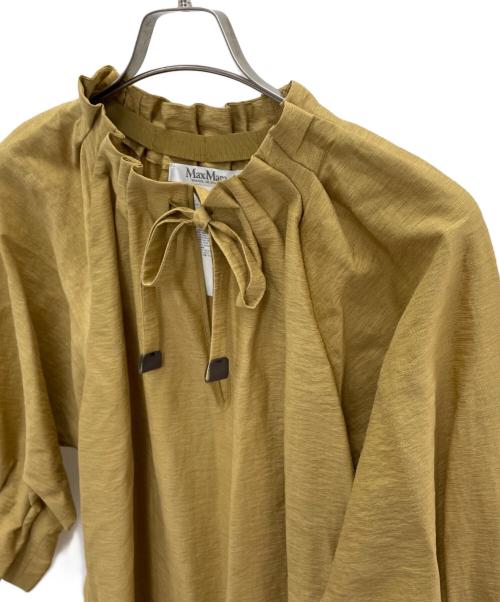 MaxMara（マックスマーラ）MaxMara (マックスマーラ) 長袖ワンピース カーキ サイズ:44 未使用品の古着・服飾アイテム