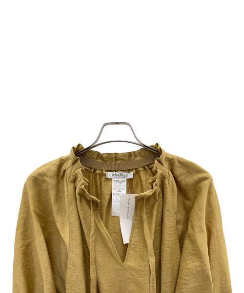 MaxMara（マックスマーラ）MaxMara (マックスマーラ) 長袖ワンピース カーキ サイズ:44 未使用品の古着・服飾アイテム