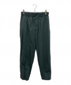H BEAUTY&YOUTHエイチ ビューティー&ユース）の古着「COTTON×NYLON BALLOON TAPERED PANTS」｜グリーン