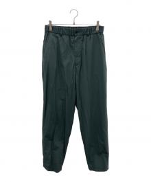 H BEAUTY&YOUTH（エイチ ビューティー&ユース）の古着「COTTON×NYLON BALLOON TAPERED PANTS」｜グリーン