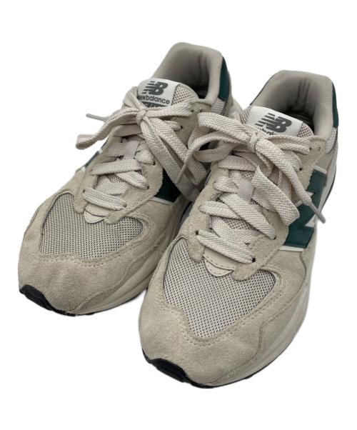 NEW BALANCE（ニューバランス）NEW BALANCE (ニューバランス) スニーカー ベージュ×グリーン サイズ:25の古着・服飾アイテム