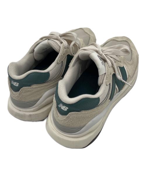 NEW BALANCE（ニューバランス）NEW BALANCE (ニューバランス) スニーカー ベージュ×グリーン サイズ:25の古着・服飾アイテム