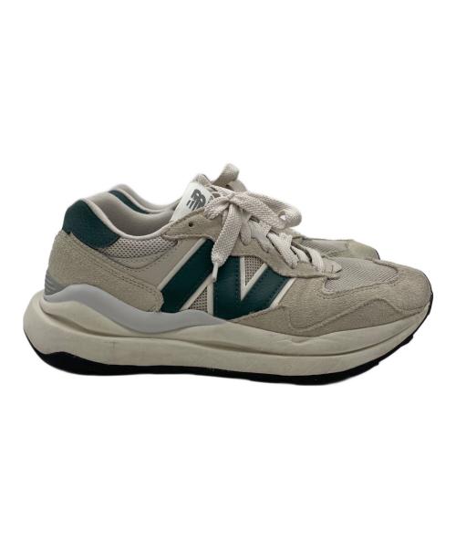 NEW BALANCE（ニューバランス）NEW BALANCE (ニューバランス) スニーカー ベージュ×グリーン サイズ:25の古着・服飾アイテム