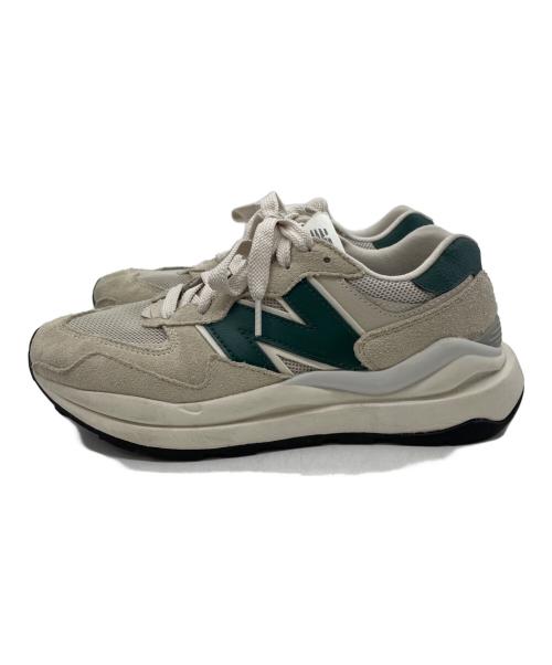 NEW BALANCE（ニューバランス）NEW BALANCE (ニューバランス) スニーカー ベージュ×グリーン サイズ:25の古着・服飾アイテム