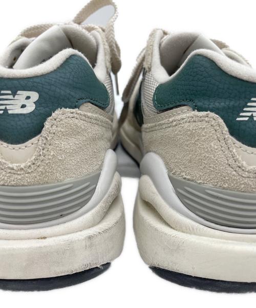 NEW BALANCE（ニューバランス）NEW BALANCE (ニューバランス) スニーカー ベージュ×グリーン サイズ:25の古着・服飾アイテム