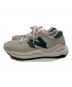 中古・古着 NEW BALANCE (ニューバランス) スニーカー ベージュ×グリーン サイズ:25：5000円