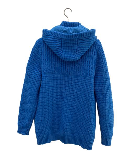 Bark（バーク）Bark (バーク) ニットダッフルコート ブルー サイズ:Lの古着・服飾アイテム