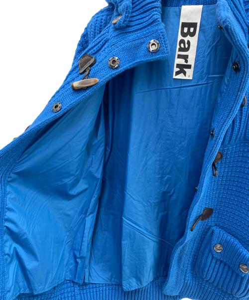 Bark（バーク）Bark (バーク) ニットダッフルコート ブルー サイズ:Lの古着・服飾アイテム