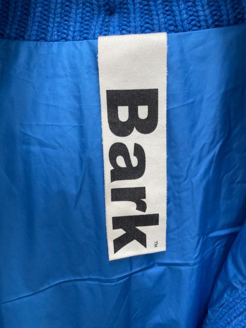 Bark（バーク）Bark (バーク) ニットダッフルコート ブルー サイズ:Lの古着・服飾アイテム