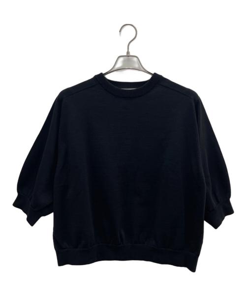 Whim Gazette（ウィムガゼット）Whim Gazette (ウィムガゼット) 厚手ニット ブラック サイズ:Fの古着・服飾アイテム