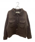 NKNITンニット）の古着「ニットジャケット」｜ブラウン