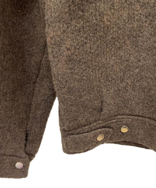 NKNIT（ンニット）NKNIT (ンニット) ニットジャケット ブラウン サイズ:Lの古着・服飾アイテム