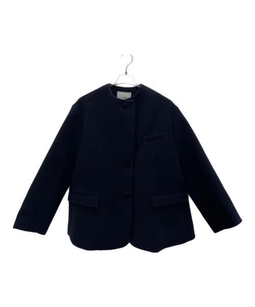 forme（フォルメ）forme (フォルメ) ノーカラージャケット ネイビー サイズ:Fの古着・服飾アイテム