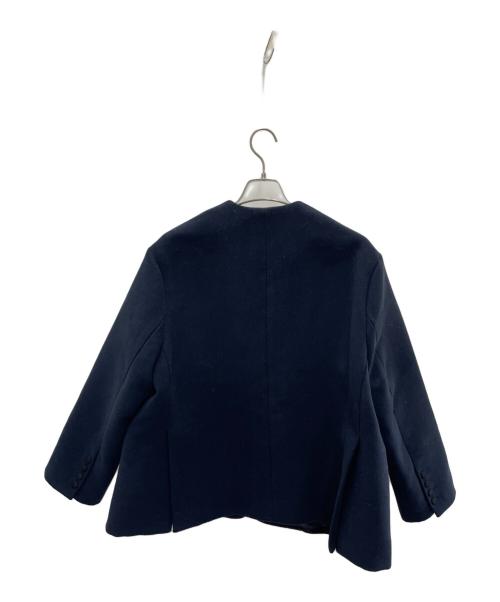 forme（フォルメ）forme (フォルメ) ノーカラージャケット ネイビー サイズ:Fの古着・服飾アイテム