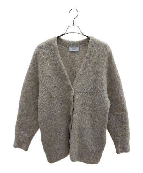 ETRE TOKYO（エトレトウキョウ）ETRE TOKYO (エトレトウキョウ) シェーピングニットカーディガン ベージュ サイズ:Fの古着・服飾アイテム