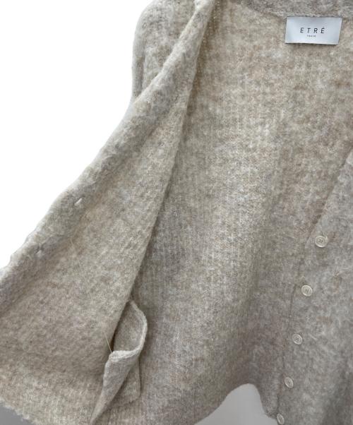 ETRE TOKYO（エトレトウキョウ）ETRE TOKYO (エトレトウキョウ) シェーピングニットカーディガン ベージュ サイズ:Fの古着・服飾アイテム