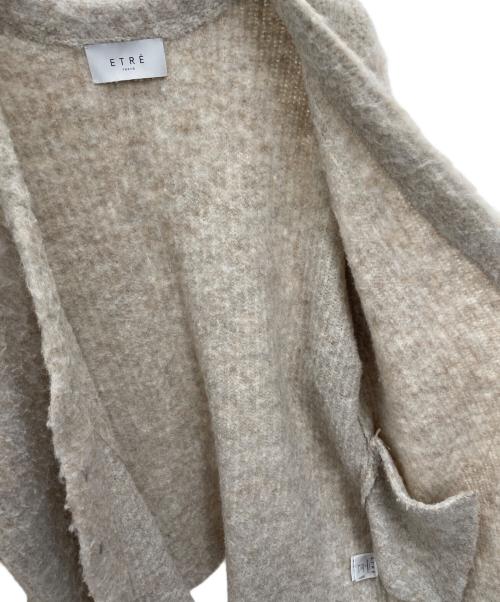 ETRE TOKYO（エトレトウキョウ）ETRE TOKYO (エトレトウキョウ) シェーピングニットカーディガン ベージュ サイズ:Fの古着・服飾アイテム