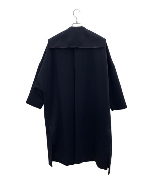 ELLA（エラ）ELLA (エラ) ビッグカラーコート ネイビー サイズ:Fの古着・服飾アイテム