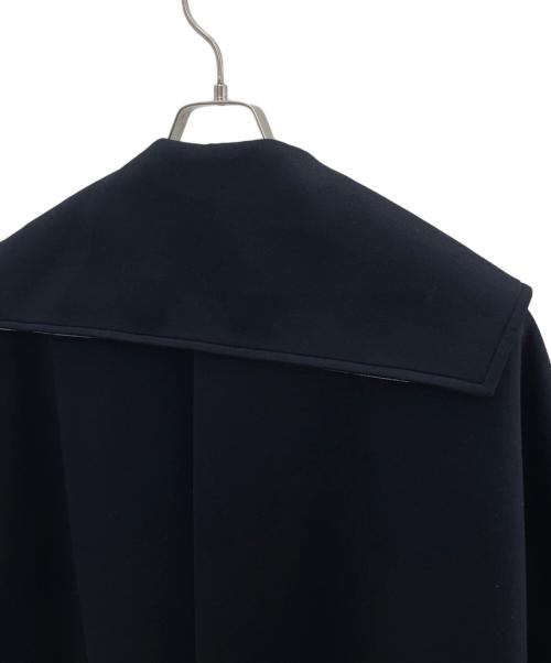 ELLA（エラ）ELLA (エラ) ビッグカラーコート ネイビー サイズ:Fの古着・服飾アイテム