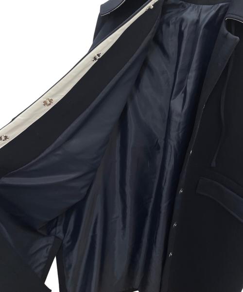 ELLA（エラ）ELLA (エラ) ビッグカラーコート ネイビー サイズ:Fの古着・服飾アイテム
