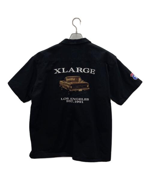 X-LARGE（エクストララージ）X-LARGE (エクストララージ) 半袖シャツ ブラック サイズ:Lの古着・服飾アイテム