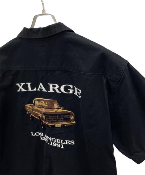 X-LARGE（エクストララージ）X-LARGE (エクストララージ) 半袖シャツ ブラック サイズ:Lの古着・服飾アイテム