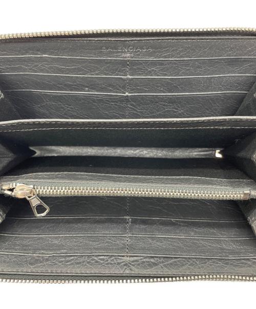 BALENCIAGA（バレンシアガ）BALENCIAGA (バレンシアガ) ラウンドファスナー長財布 ブラックの古着・服飾アイテム