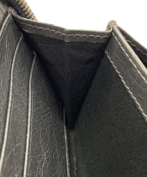 BALENCIAGA（バレンシアガ）BALENCIAGA (バレンシアガ) ラウンドファスナー長財布 ブラックの古着・服飾アイテム