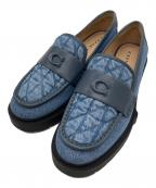 COACHコーチ）の古着「LEAH LOAFER WITH QUILTING」｜ブルー