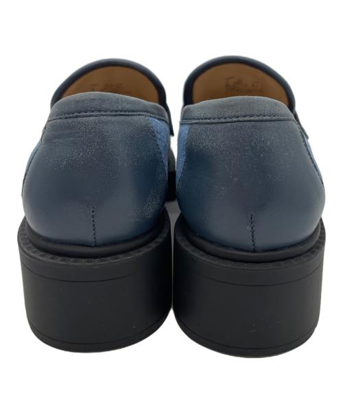 COACH（コーチ）COACH (コーチ) LEAH LOAFER WITH QUILTING ブルー サイズ:24.5の古着・服飾アイテム
