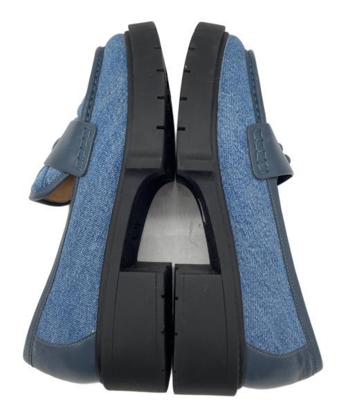 COACH（コーチ）COACH (コーチ) LEAH LOAFER WITH QUILTING ブルー サイズ:24.5の古着・服飾アイテム